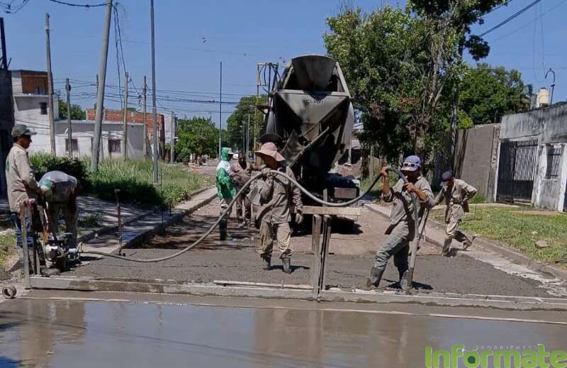 Pavimentarán con hormigón armado nueve cuadras del barrio Arazaty